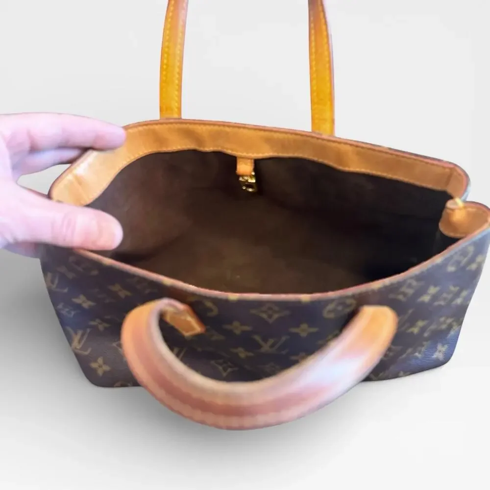 Vtg Louis Vuitton Wilshire PM Monogram Canvas Tote Bag Brown Y2K Preowned - Picture 13 of 16